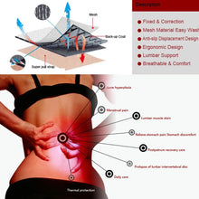 Self Heating Back Waist Support Belt